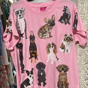 Queen Of Sparkles pink dog shirt Fly boutique exclusive